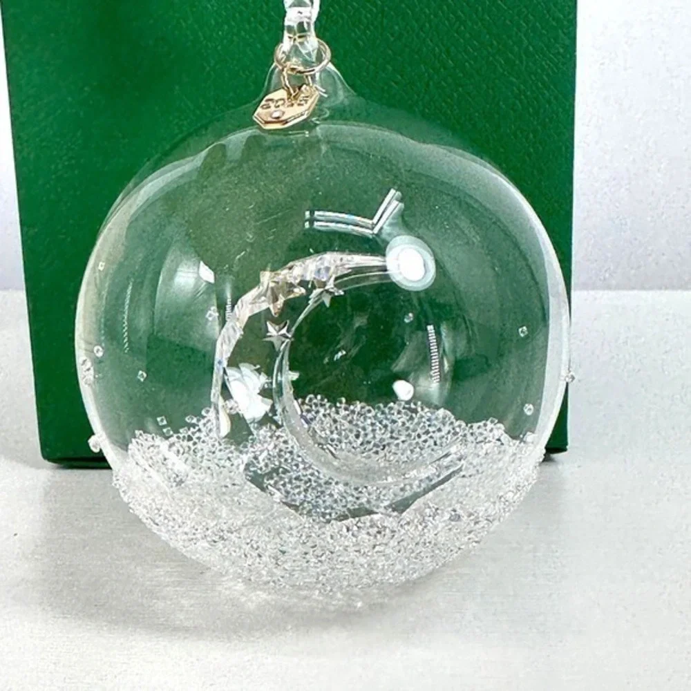 Swarovski Crystal Annual‎ Edition Ball Ornament Moon 2025 STUNNING